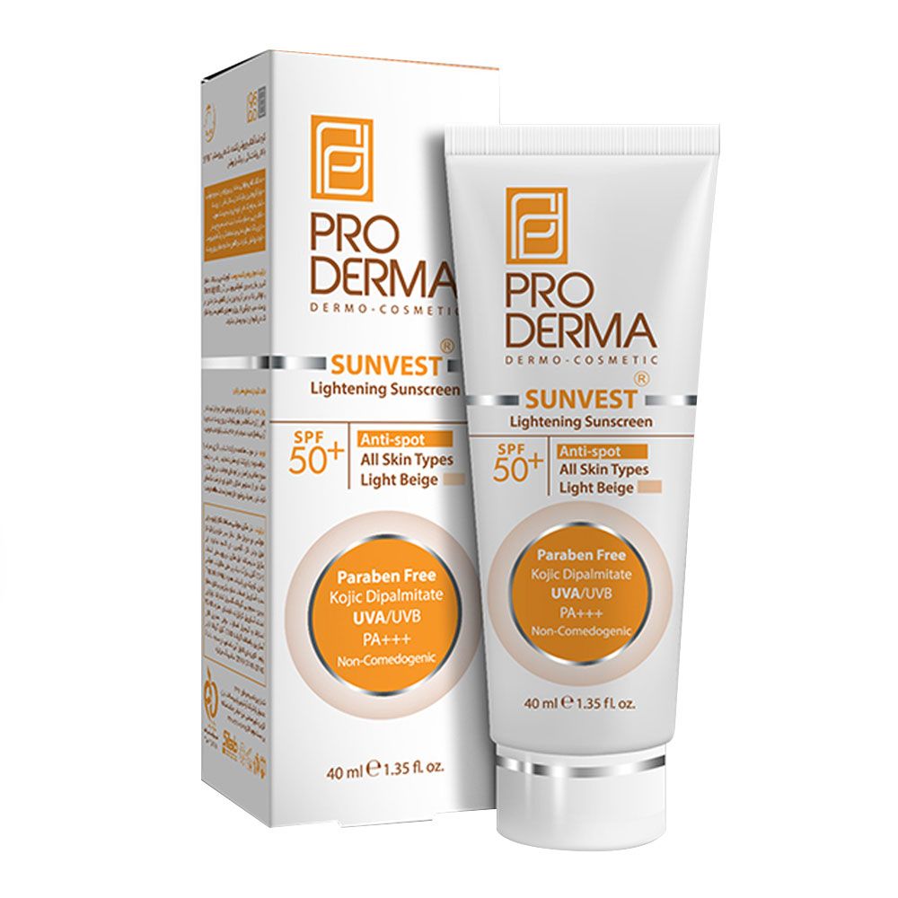 ضد آفتاب ضد لک و روشن کننده +SPF50 پرودرما