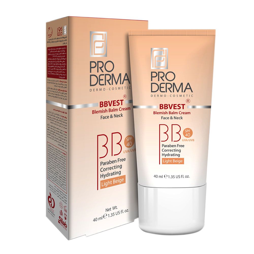 کرم پوشاننده و مرطوب کننده رنگی صورت پرودرما