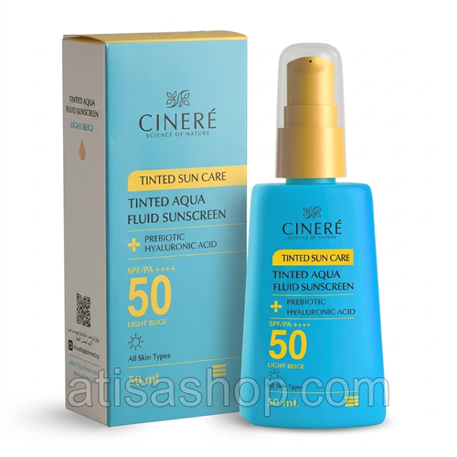 فلوئید ضد آفتاب رنگی سینره (لایت رز)   SPF50  | آتیسا شاپ
