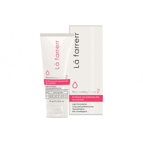 کرم مرطوب کننده و آبرسان مخصوص پوست های نرمال و مختلط لافارر 2