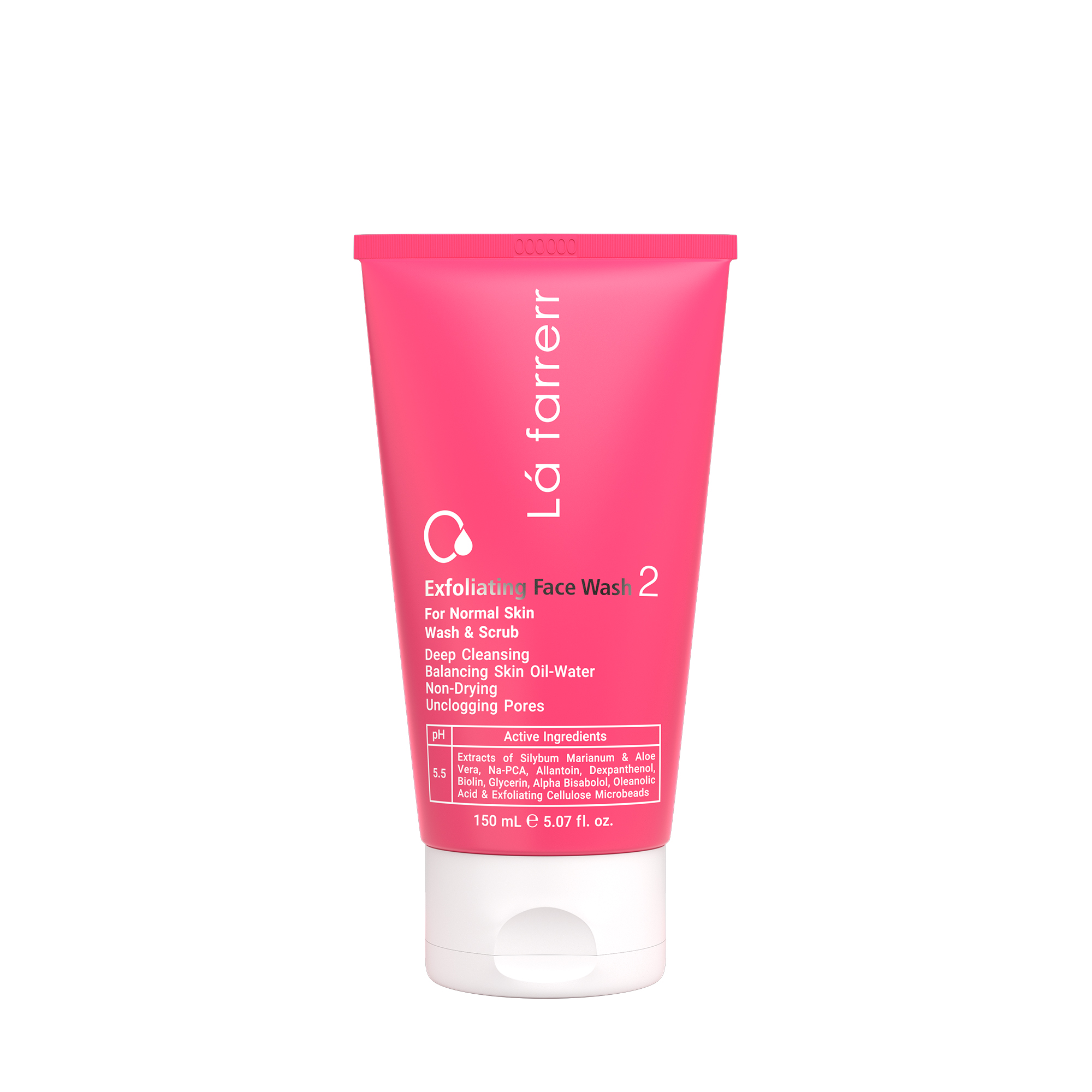 ژل شستشوی صورت مخصوص پوست های معمولی 2 (حاوی اسکراب ) لافارر