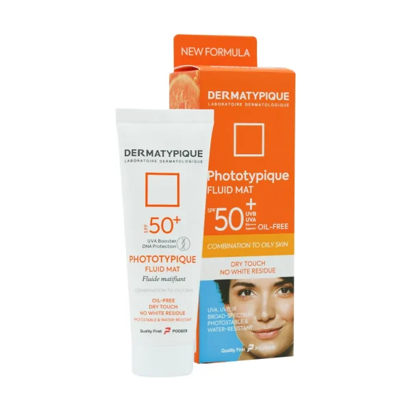 ضد آفتاب بی‌رنگ فاقد چربی +SPF50 درماتیپیک (فتوتیپیک)